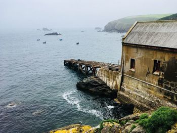 Pier in cornwall england