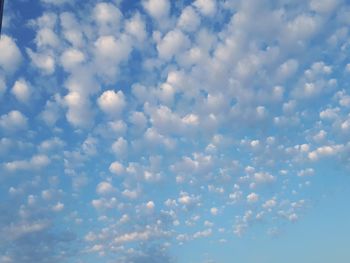 Low angle view of clouds in sky