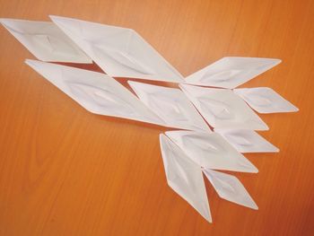 Close-up of pen on table