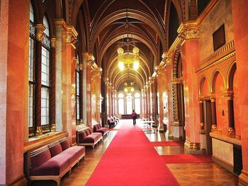 Corridor of church