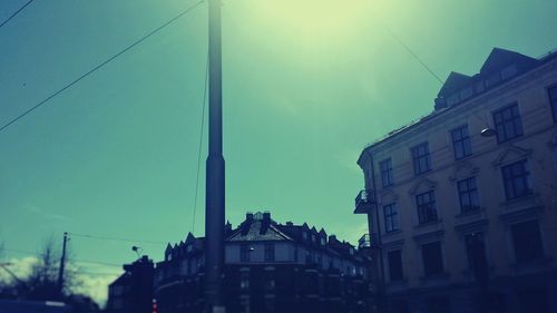 Low angle view of building against sky