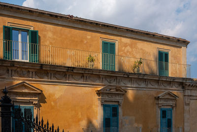 Low angle view of building against sky