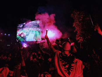 Crowd at music concert