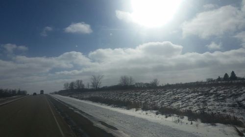 Road passing through landscape