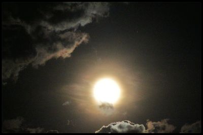Low angle view of cloudy sky
