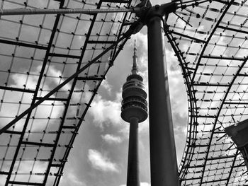 Low angle view of fernsehturm