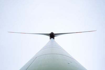 Detail view of wind energy turbine head