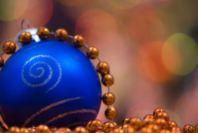 Close-up of christmas decorations