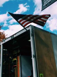 Low angle view of built structure against sky