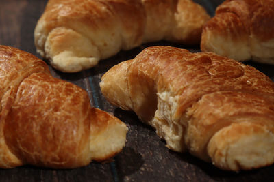 Close-up of bread on table