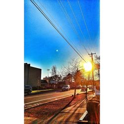 Railroad tracks at sunset