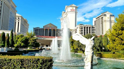 Fountain in city