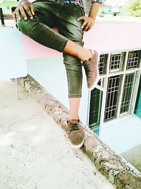 Woman standing on floor