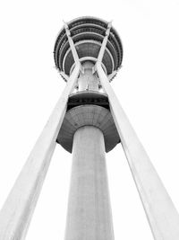 Low angle view of tower against clear sky