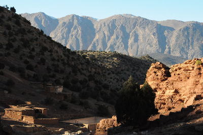 Scenic view of mountain range