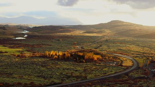 Scenic view of landscape against sky
