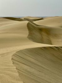 Scenic view of desert against sky