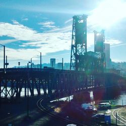 View of buildings against cloudy sky