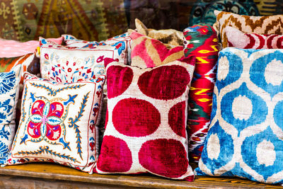 Close-up of multi colored for sale in market