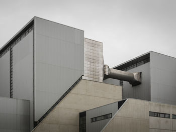 Low angle view of building against clear sky