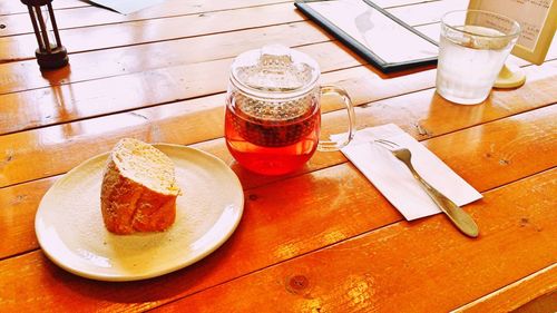 Close-up of drink on table
