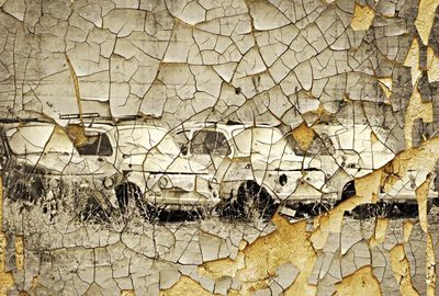 Full frame shot of damaged wall