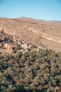 Scenic view of landscape against clear sky