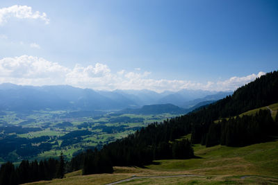 Scenic view of landscape against sky