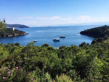 Scenic view of calm sea against sky