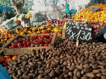 Full frame shot of vegetables for sale