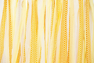 Full frame shot of yellow fabric