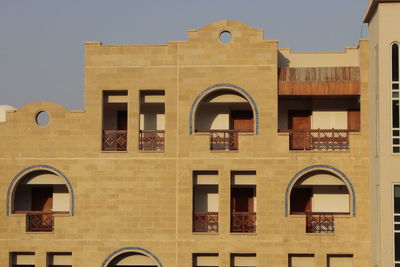 Low angle view of building against sky