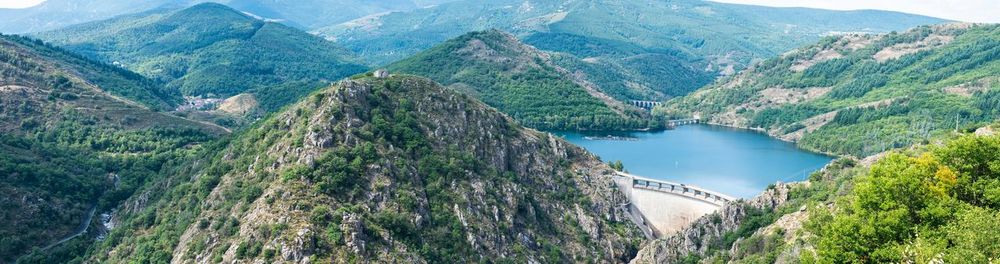 Panorama of the villefort's dam