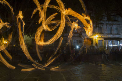 People at night