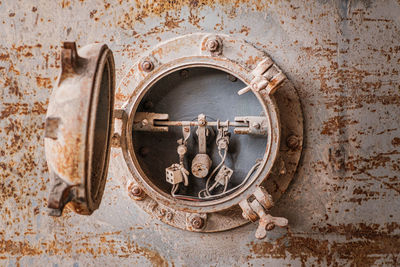 Close-up of old rusty metal