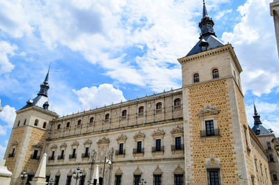 Low angle view of historical building against sky