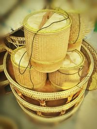 Close-up of object on table