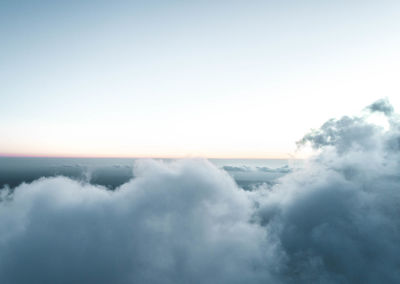 Scenic view of cloudscape against sky during sunset