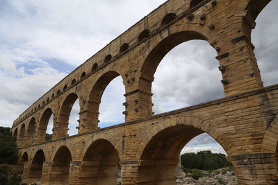 1803, editorial use only, pont du gard in france