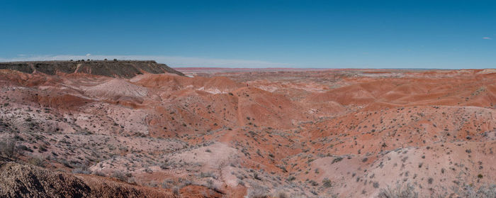 Scenic view of desert against sky