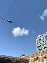 Low angle view of buildings against sky