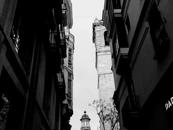 Low angle view of buildings against sky