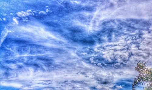 Low angle view of cloudy sky