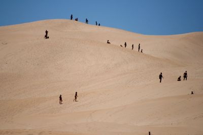 Man skiing on mountain