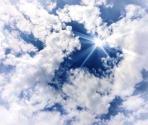 Low angle view of clouds in sky