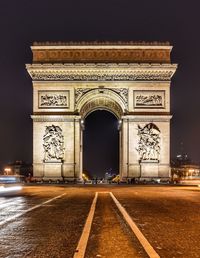 Statue at night