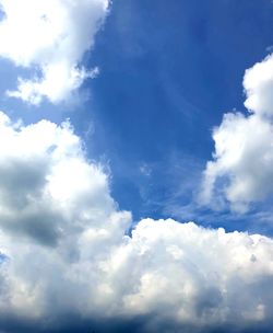 Low angle view of clouds in sky