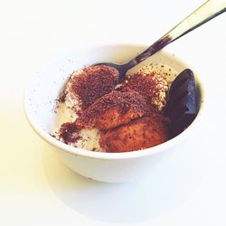 Close-up of drink in bowl