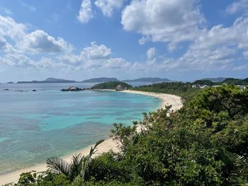 Scenic view of sea against sky