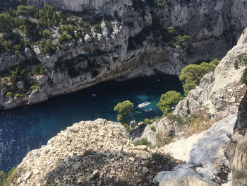 Calanque d'en vau is one of the most beautiful creeks in the calanques national park in marseille.